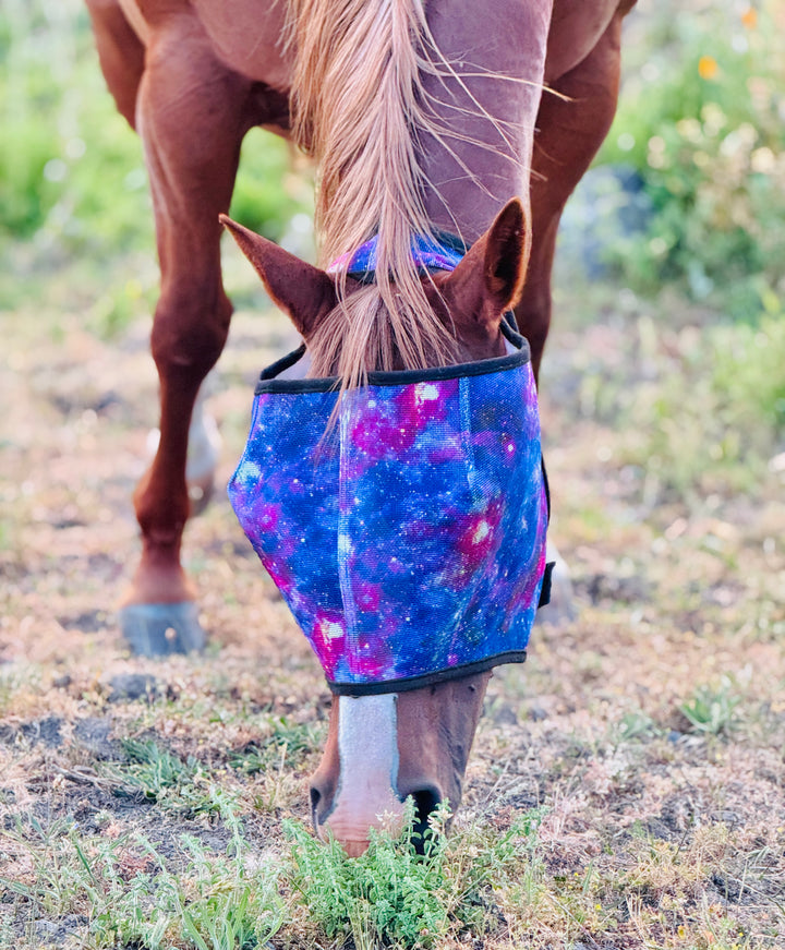 Galaxy UV No Ear Fly Mask - Mini to Horse Size