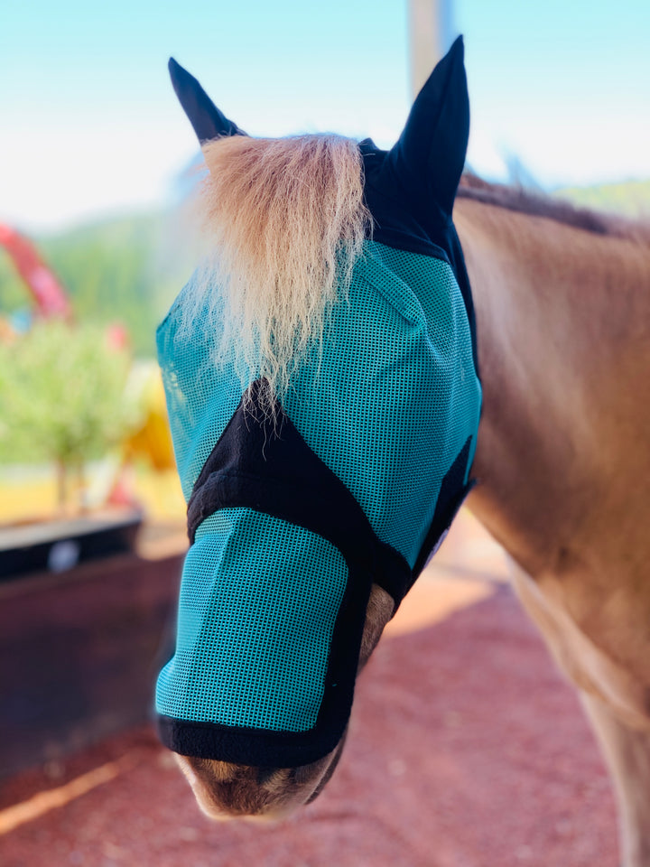 Mini-Pony Ear/Nose Cover Fly Mask - Star Point Horsemanship
