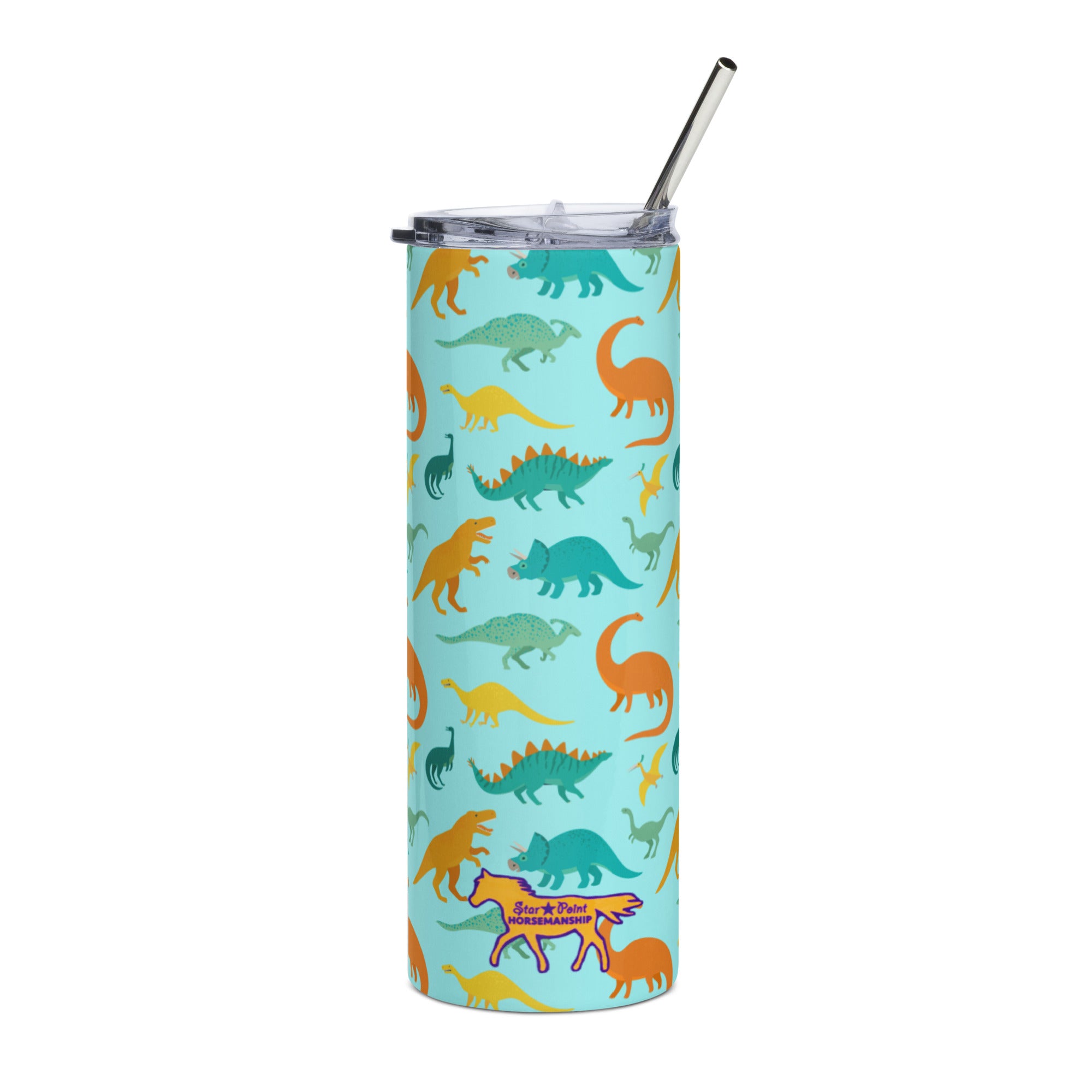 Dinosaurs 12 oz. Stainless Steel Tumbler with Straw - Mia's Cozy Cove & The  Merry Goldfinch