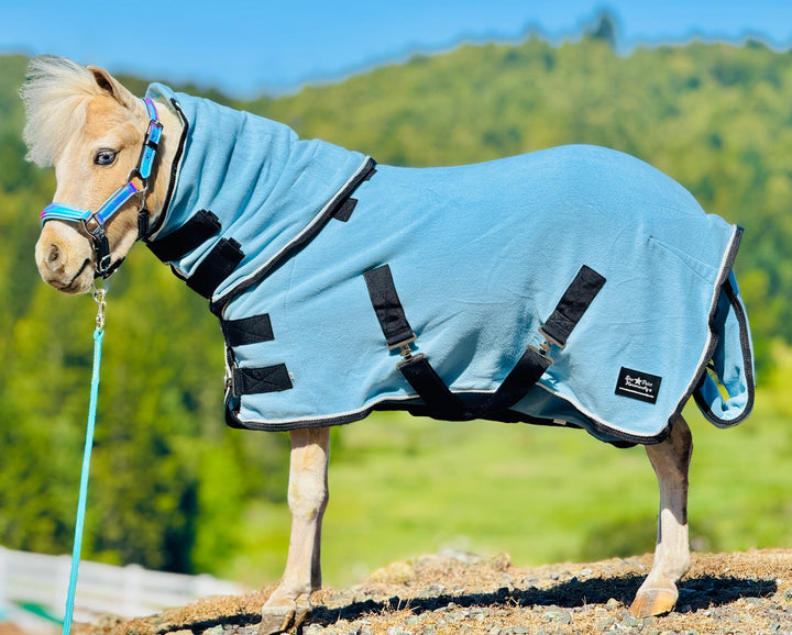 Miniature Horse Fleece Cooler with Removable Hood & Tail Bag