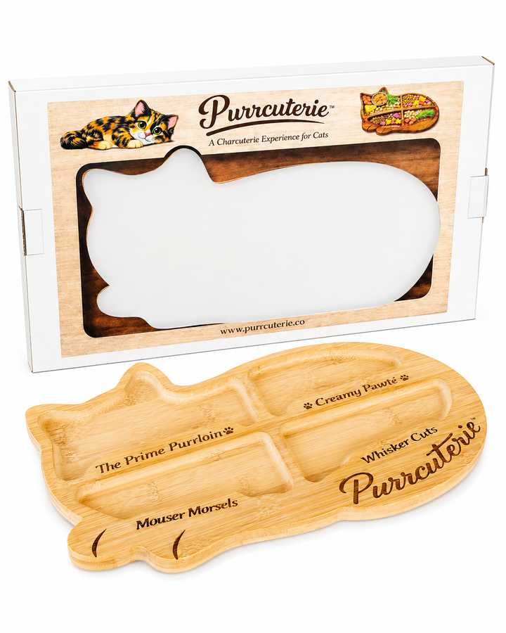 PURRCUTERIE Bamboo Charcuterie Cat Board