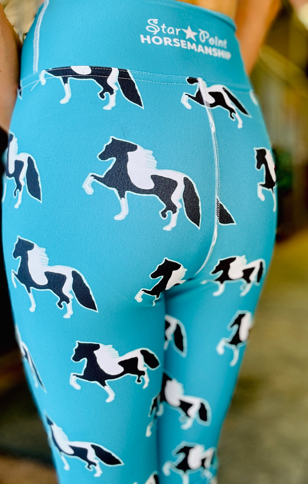 Pinto Pony Women's Yoga Leggings - Dark Teal