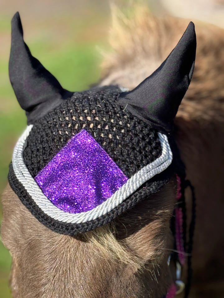 Miniature Horse-Pony Ear Bonnet Fly Veil