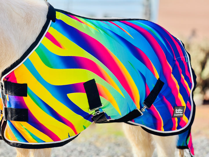 Miniature Horse & Pony Printed Fleece Cooler w/Tail Bag - 38-54"