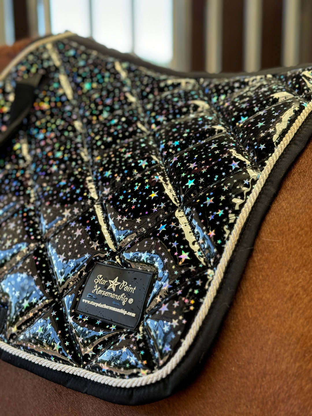 Holographic English Saddle Pads