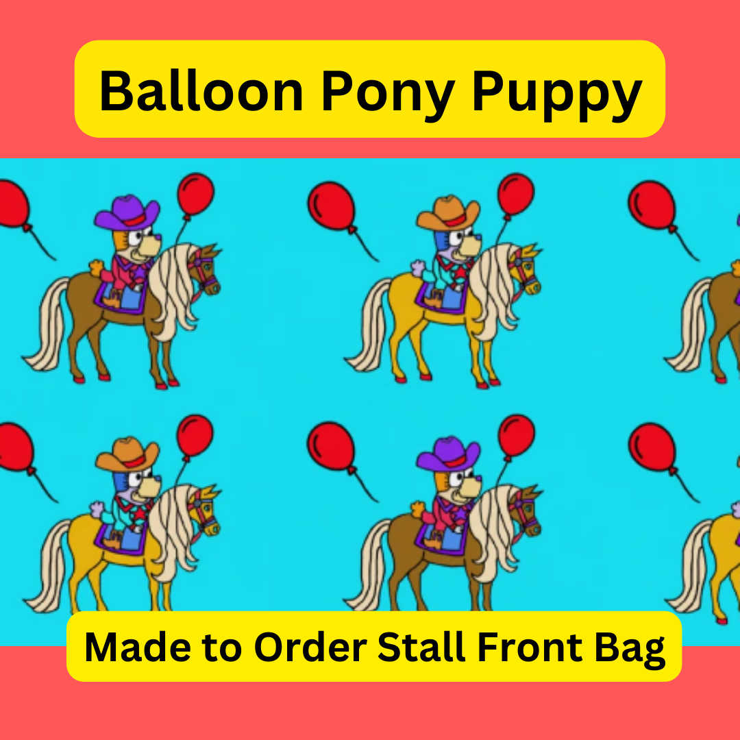 Balloon Pony Puppy Stall Front Horse Tack Bag