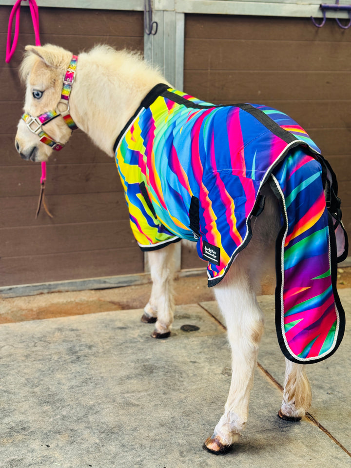 Miniature Horse & Pony Printed Fleece Cooler w/Tail Bag - 38-54"