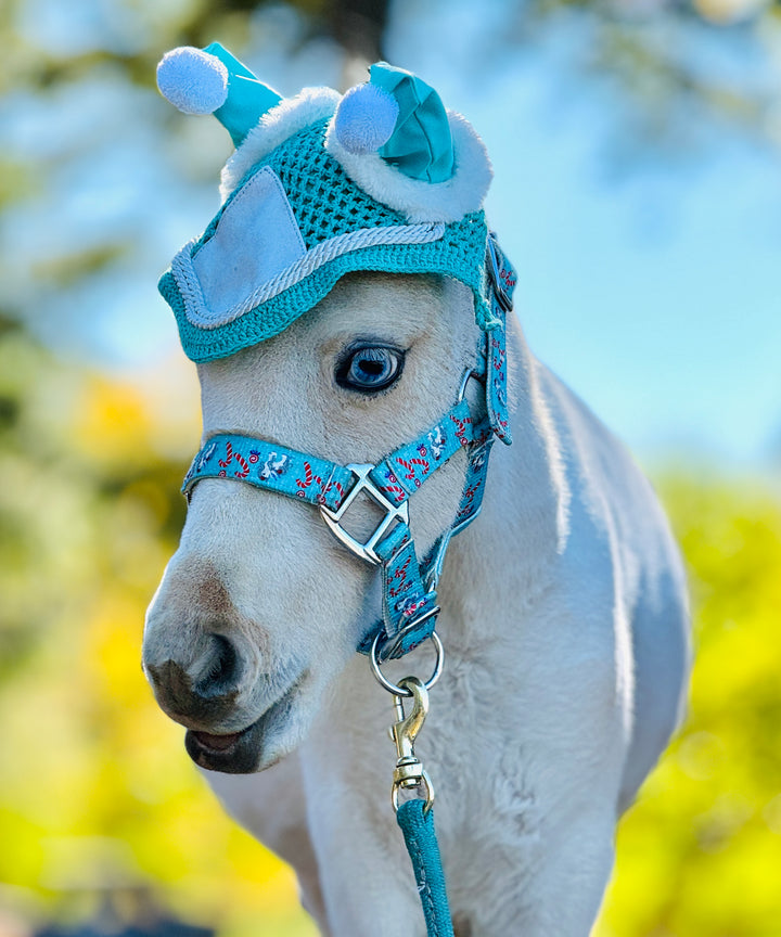 Mini Horse-Pony Santa Hat Ear Bonnets