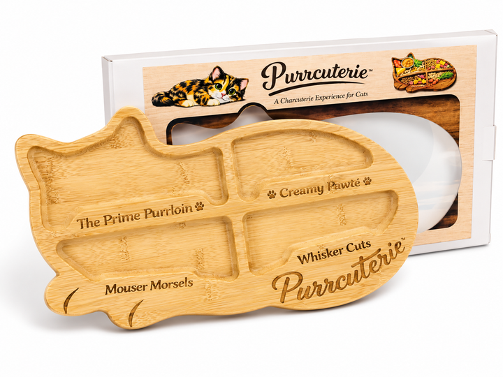 PURRCUTERIE Bamboo Charcuterie Cat Board