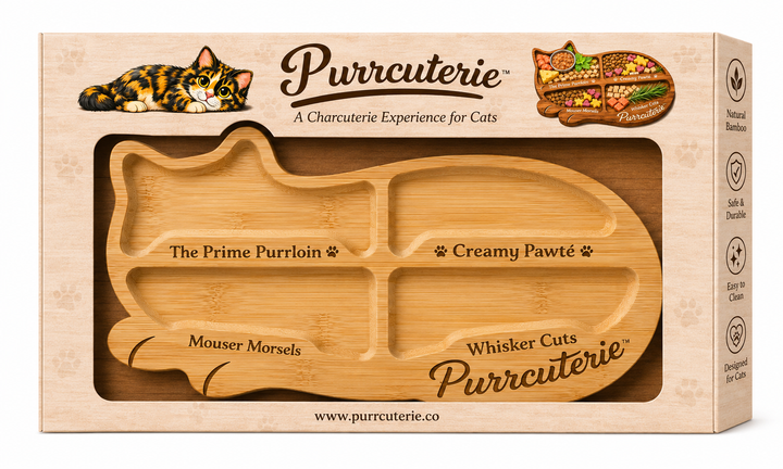 PURRCUTERIE Bamboo Charcuterie Cat Board