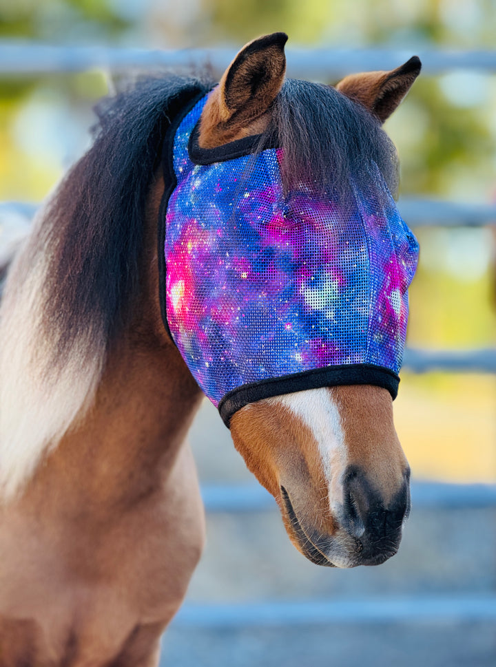 Galaxy UV No Ear Fly Mask - Mini to Horse Size