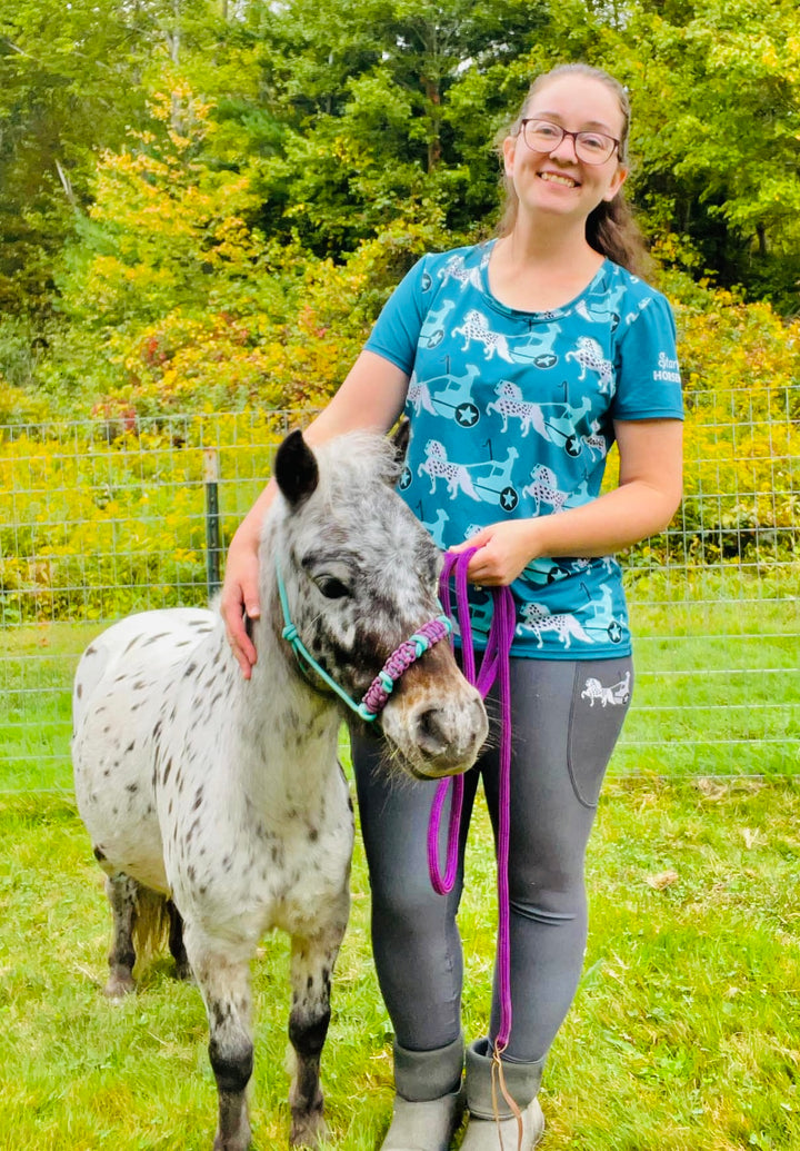 Dark Teal Appaloosa Driving Pony Women's Shirt