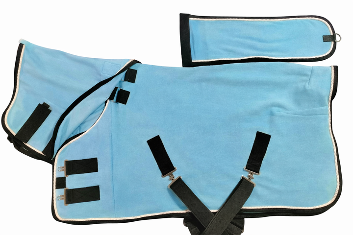 Miniature Horse Fleece Cooler with Removable Hood & Tail Bag