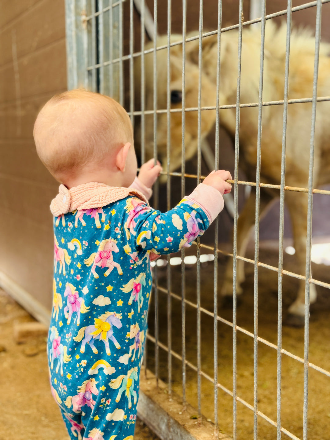 Ribbon Ponies Bamboo Baby Romper - Sample Drop 3-18 mos