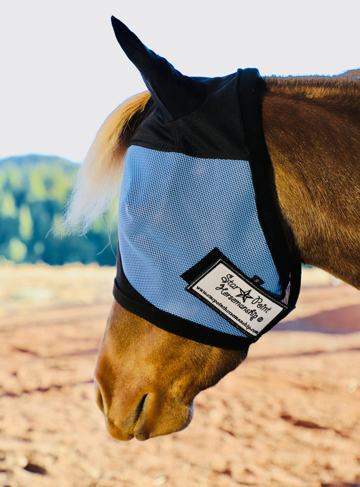 UV Fly Mask w/Ears - Mini to Horse Size