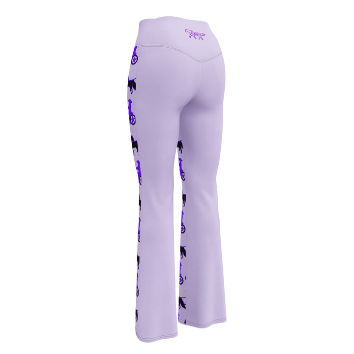 Women's Purple Driving Pony Flare Leggings w/Pocket
