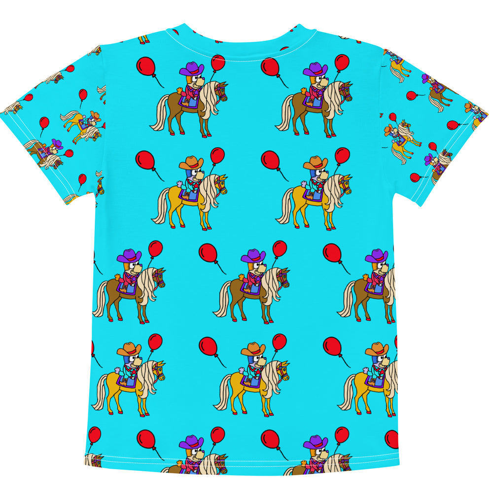 Balloon Western Pony Puppy Kids Crew Neck T-Shirt - Star Point Horsemanship
