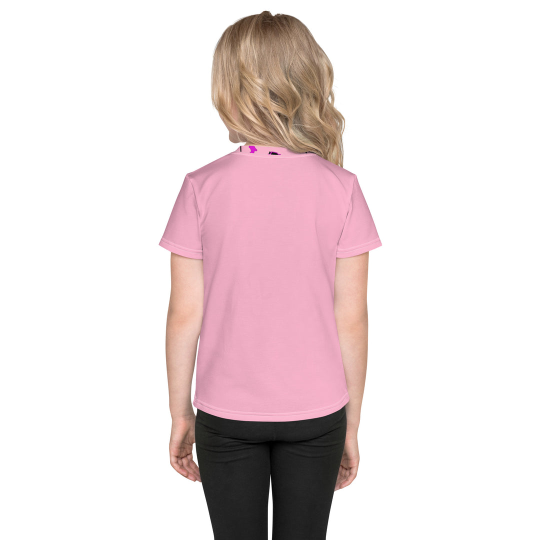 Kids Pink Driving Pony Crew Neck T-Shirt 2T-7