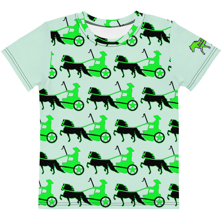 Kids' Lime Green Driving Pony Crew Neck T-Shirt - 2T-7