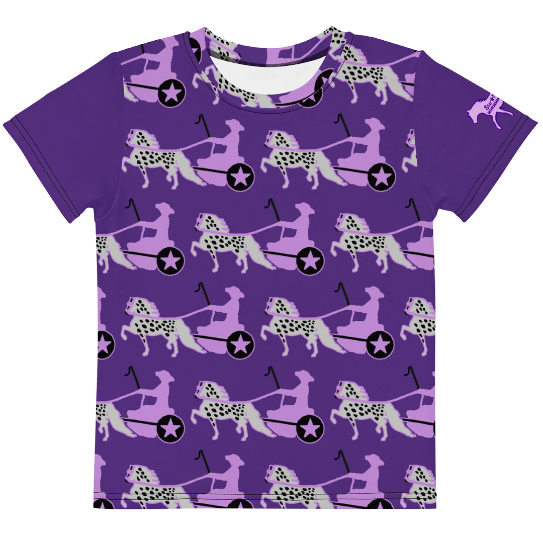 Purple Appaloosa Driving Pony Kids T-Shirt 2T-7