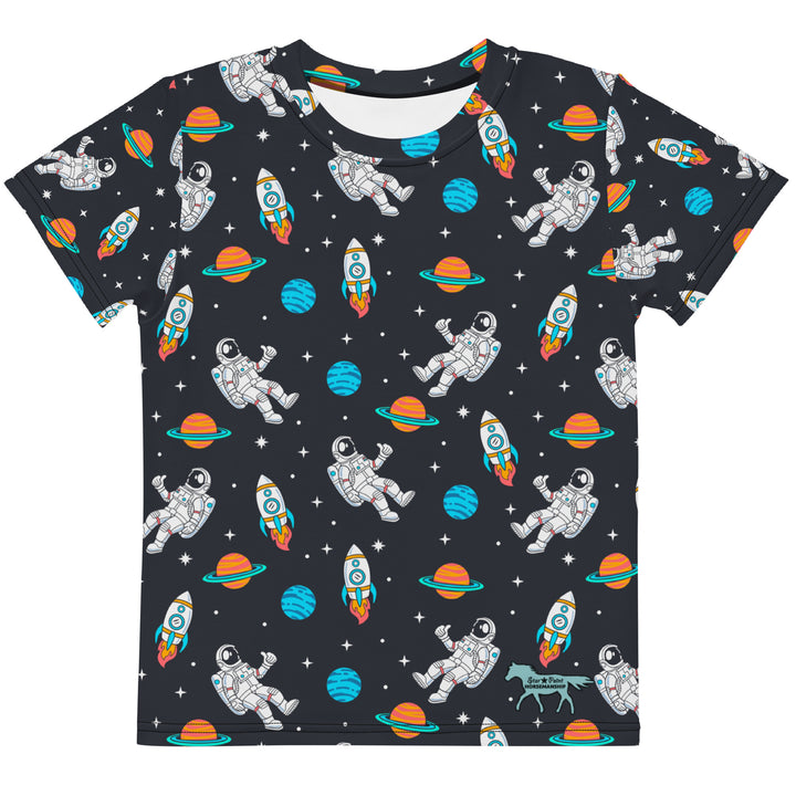 Cool Astronaut Kids Crew Neck T-Shirt 2T-7