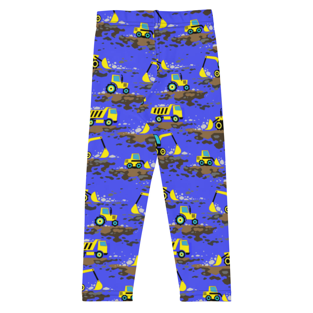 Yellow Construction Truck Kid's Leggings 2T-7