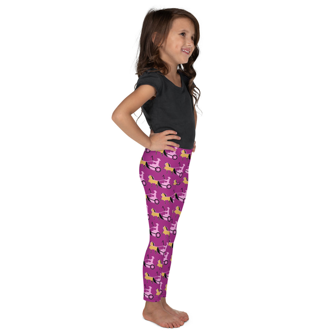 Pink Buckskin Driving Pony Girl's Leggings 2T-7