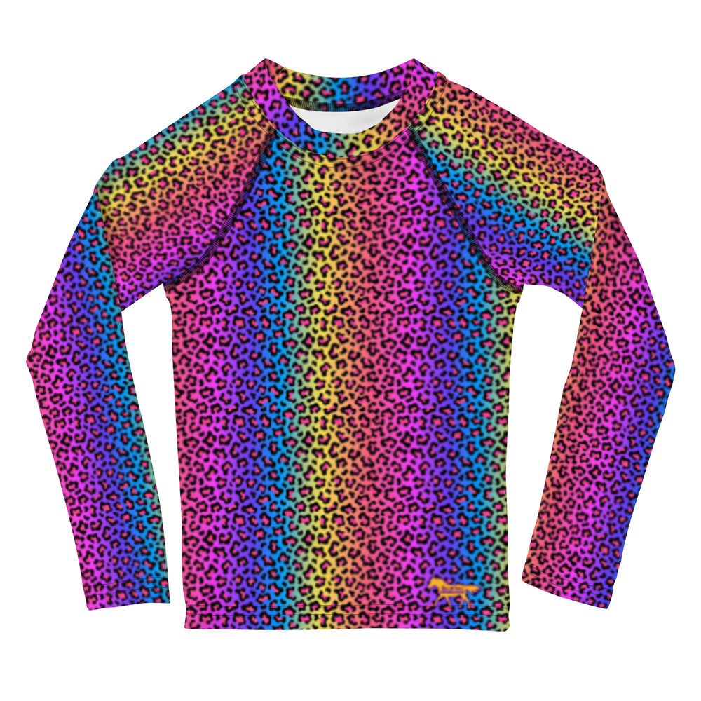 Rainbow Cheetah Girls Long Sleeve Sun Shirt Front