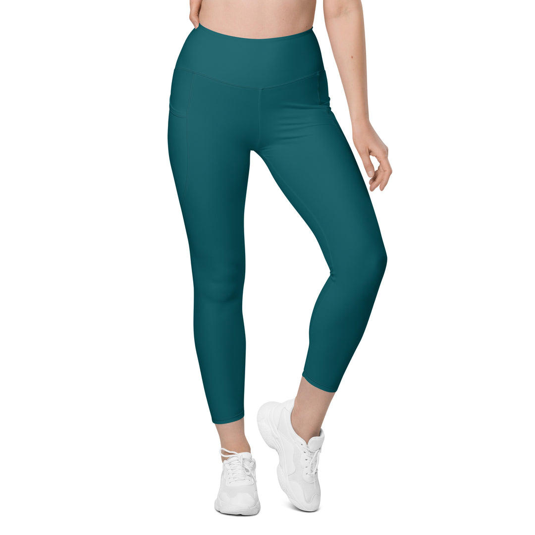 Women's Dark Teal Palomino Driving Pony Leggings w/Pockets