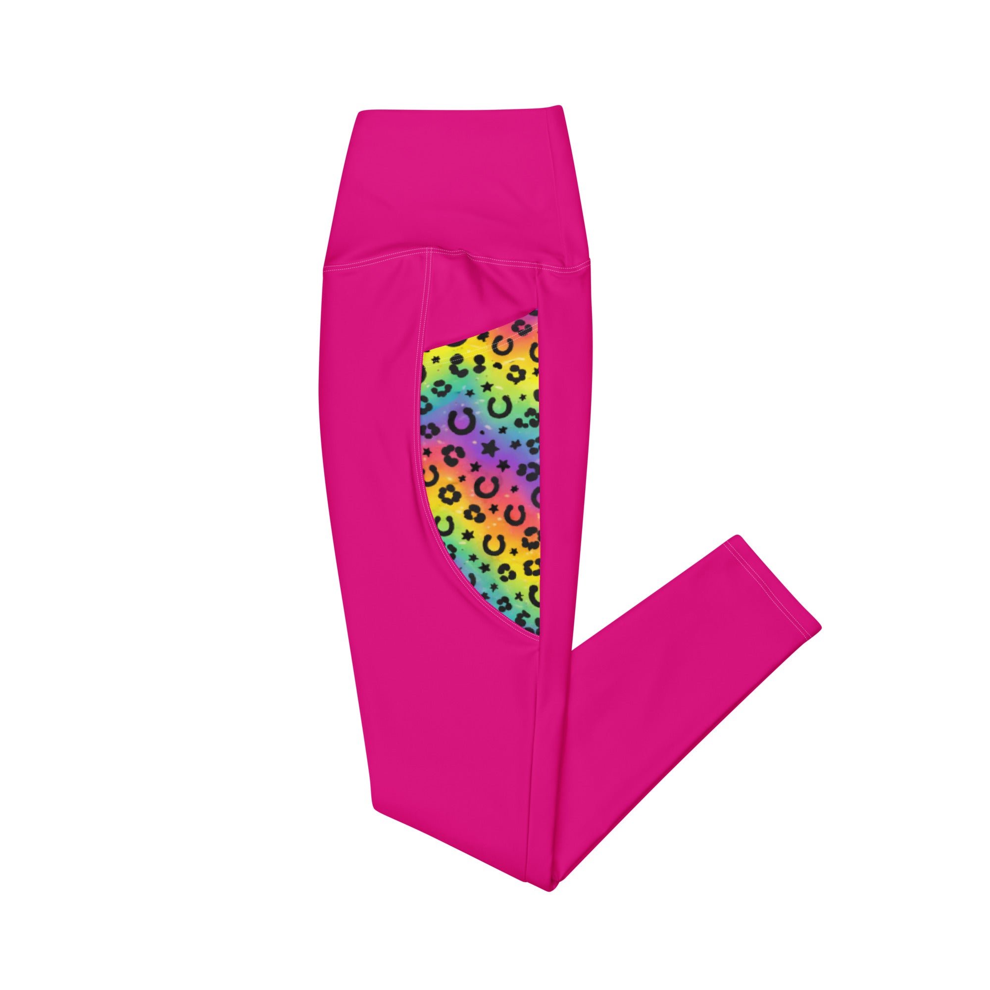 Rainbow Rodeo™ Women's Pocket Leggings - Raspberry Pink