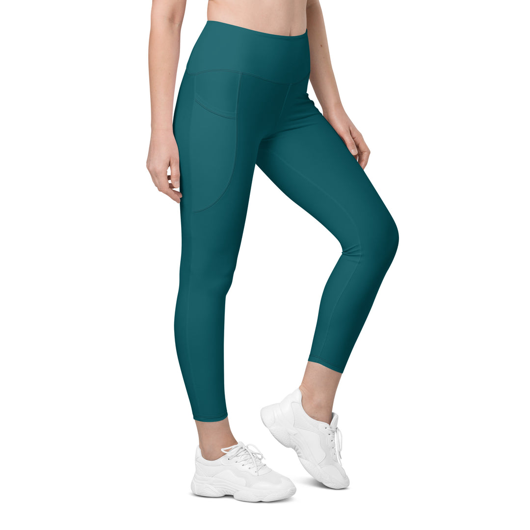 Women's Dark Teal Palomino Driving Pony Leggings w/Pockets