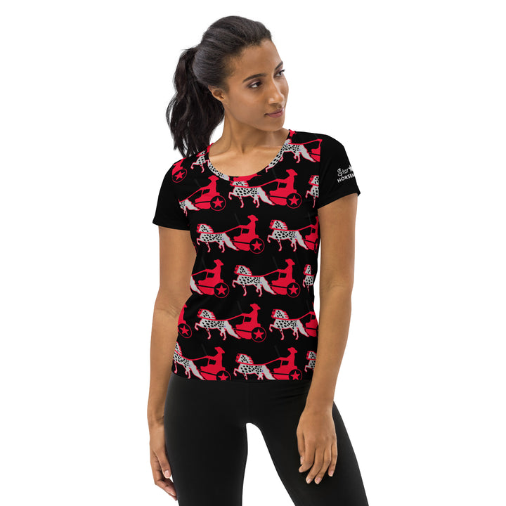 Black & Red Appaloosa Pony Women's UV Sun Shirt