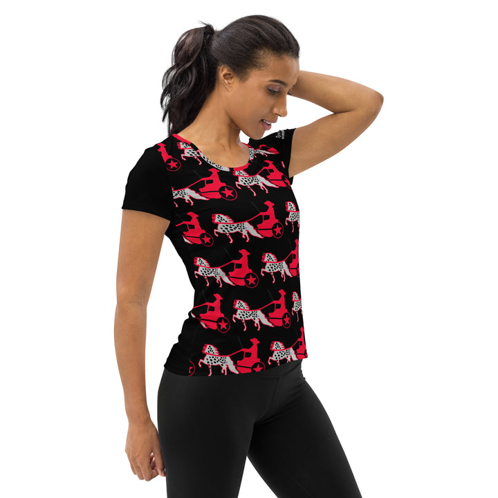 Black & Red Appaloosa Pony Women's UV Sun Shirt