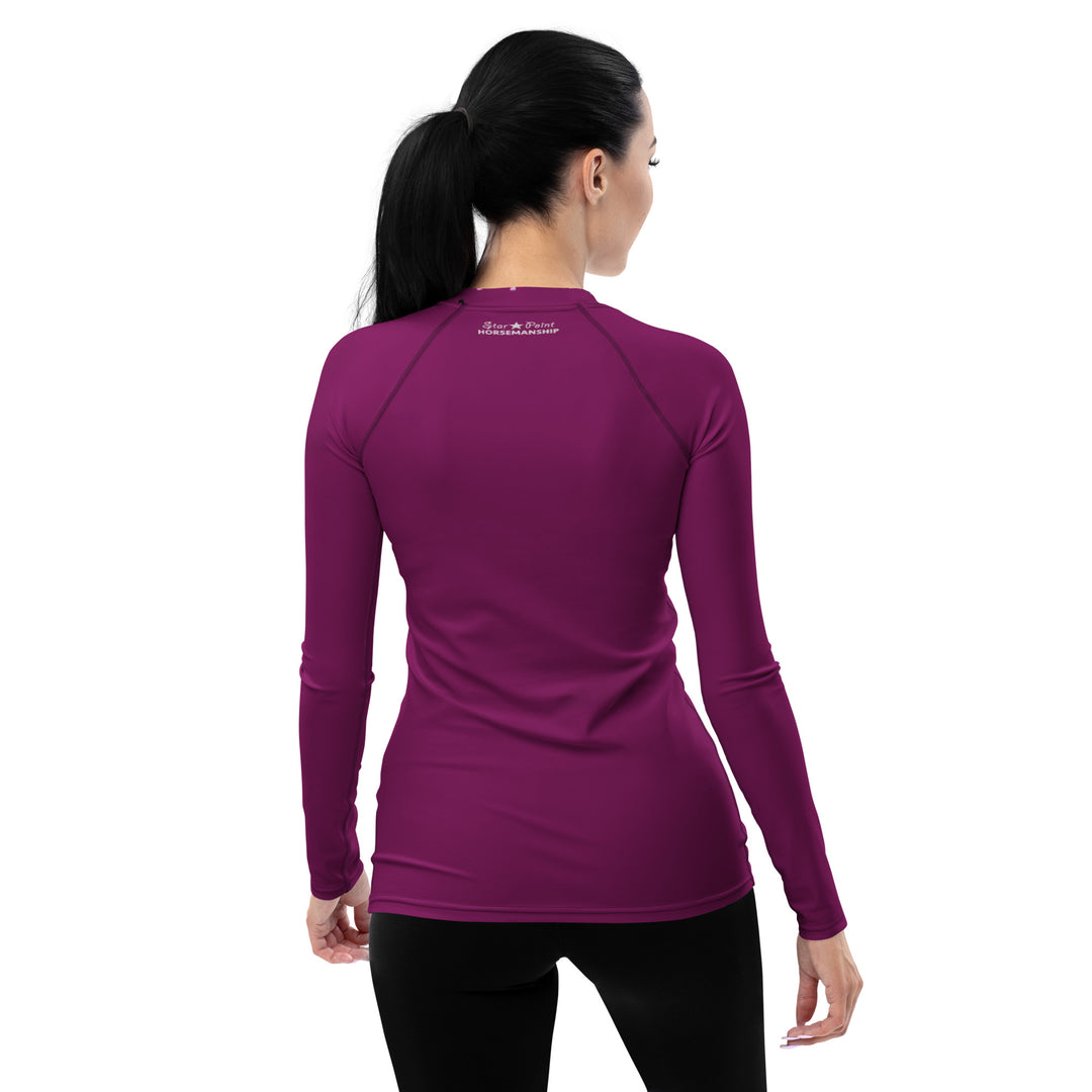 Raspberry Appaloosa Pony Women's UV Long Sleeve Sun Shirt