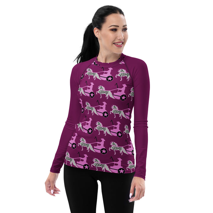 Raspberry Appaloosa Pony Women's UV Long Sleeve Sun Shirt