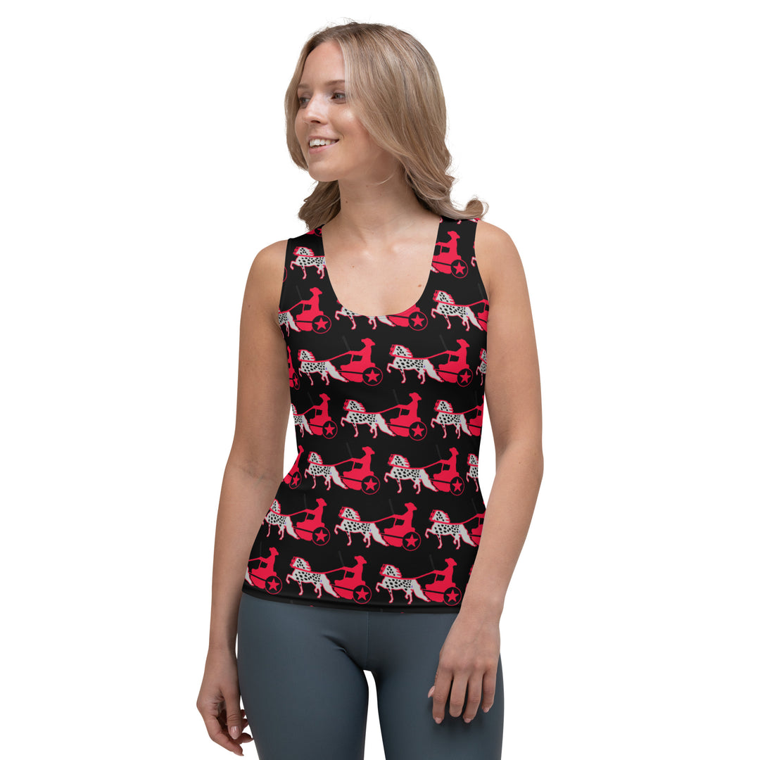 Black & Red Appaloosa Pony Women's Sport Tank Top