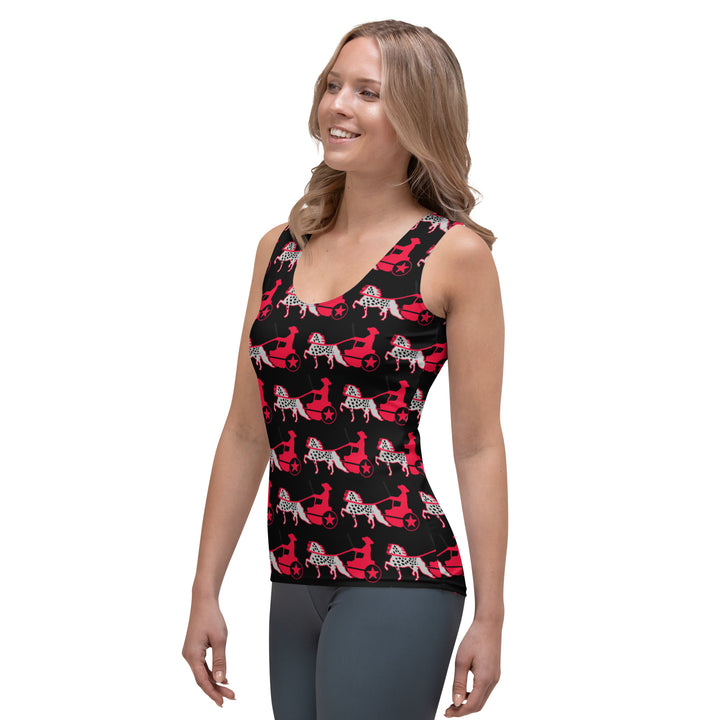 Black & Red Appaloosa Pony Women's Sport Tank Top