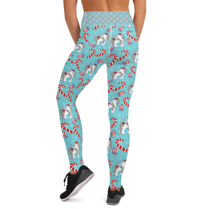 Candy Cane Pony Women's Yoga Leggings - Star Point Horsemanship