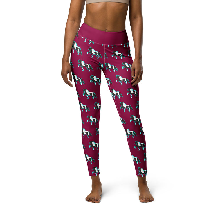 Pinto Pony Women's Yoga Leggings - Raspberry