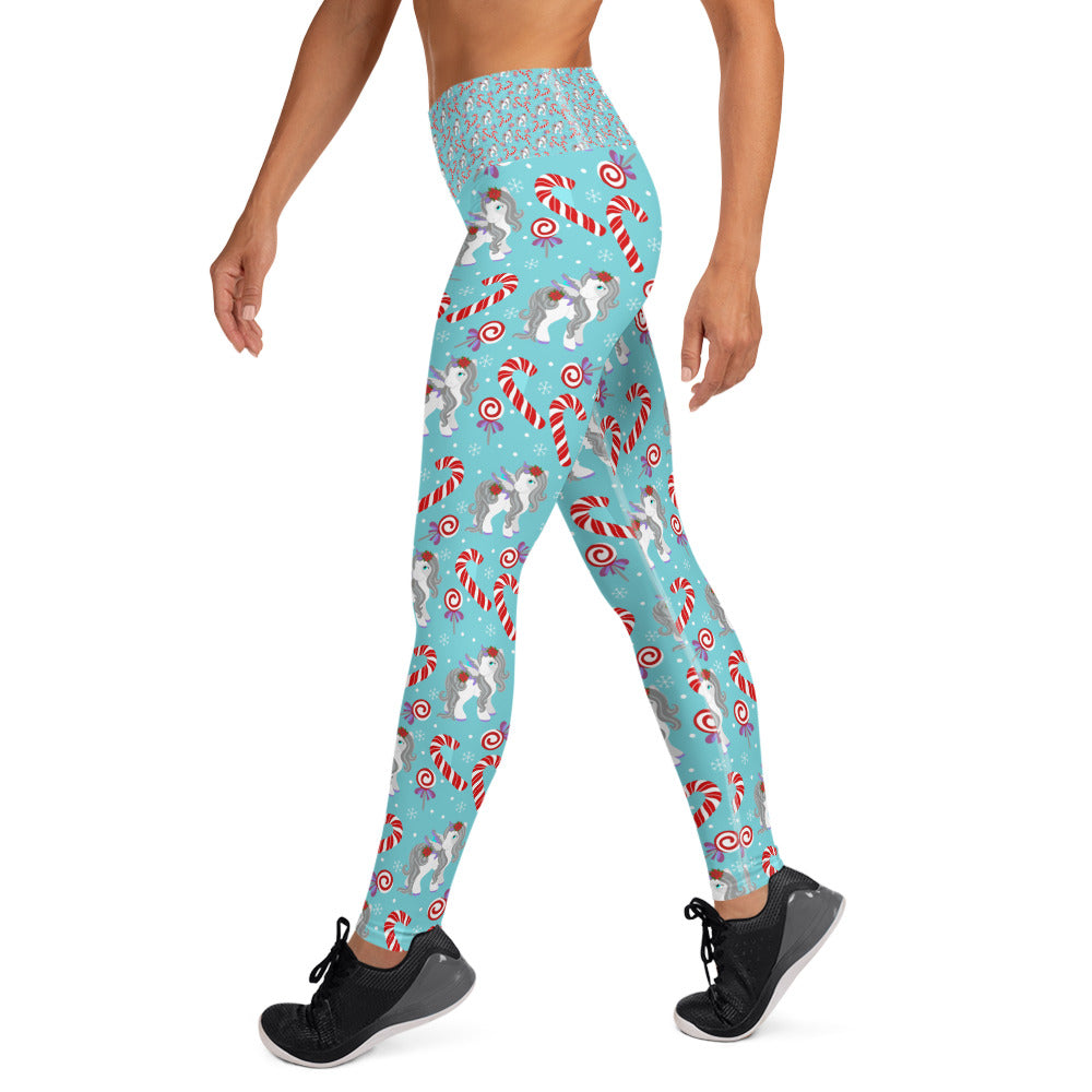 Candy Cane Pony Women's Yoga Leggings - Star Point Horsemanship