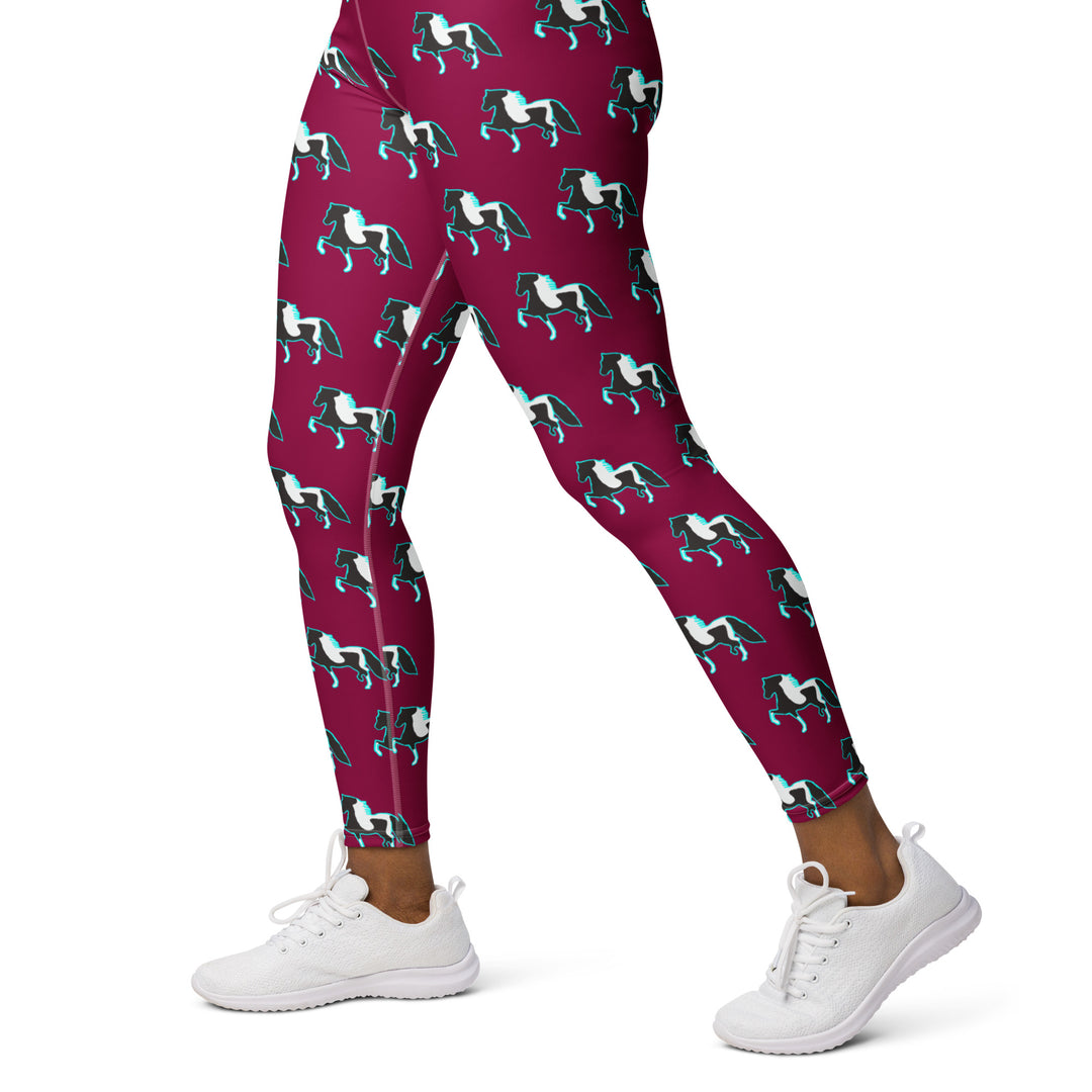 Pinto Pony Women's Yoga Leggings - Raspberry