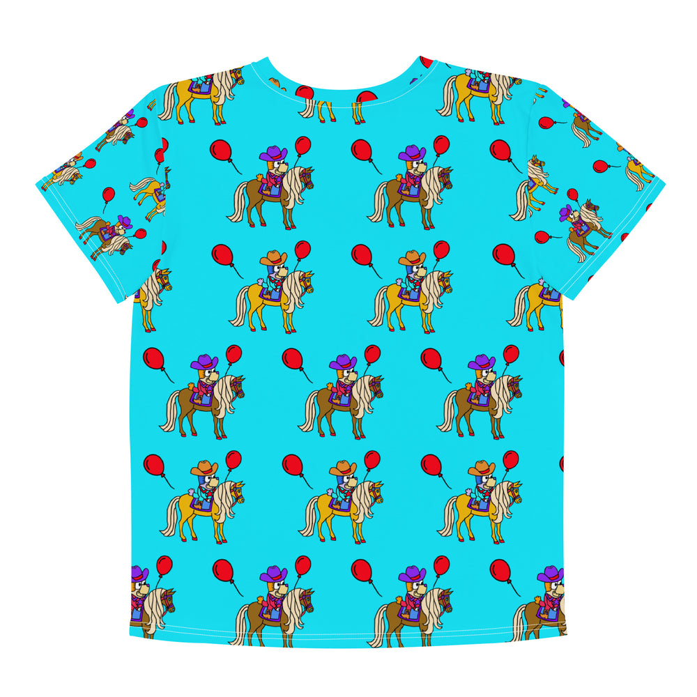 Balloon Western Pony Puppy Youth Crew Neck T-Shirt 8-16 - Star Point Horsemanship