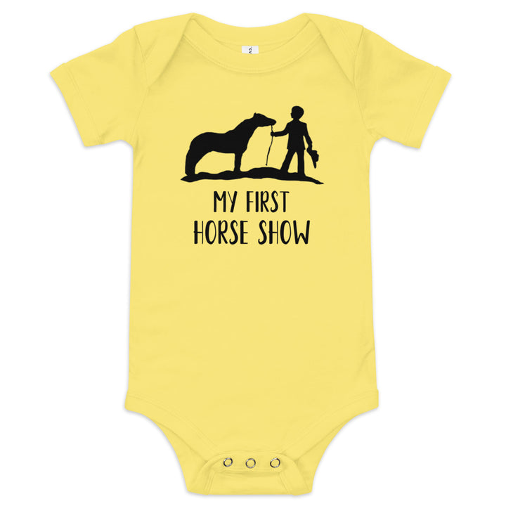 My First Horse Show - Baby Boy Onesie - Star Point Horsemanship