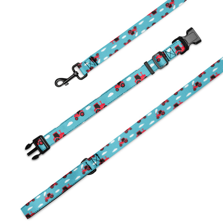 Red Tractor Pet Collar & Leash