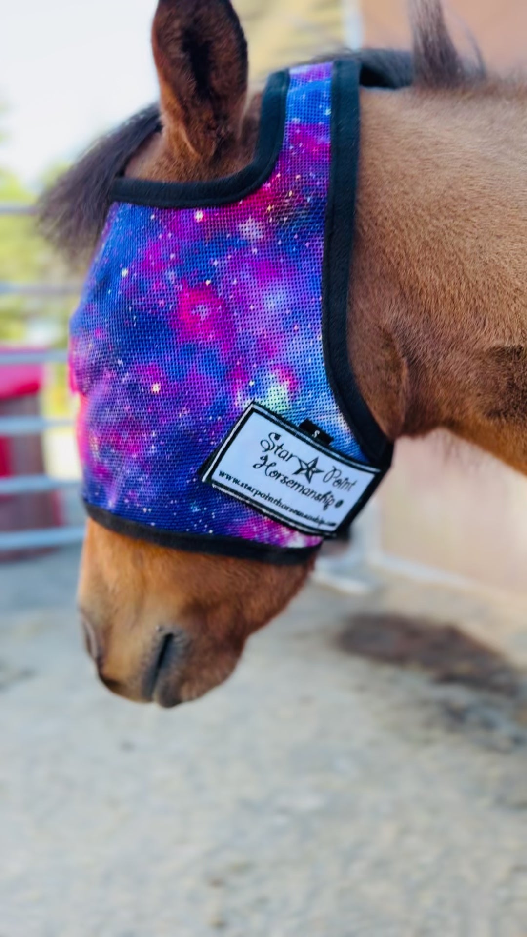 Galaxy UV No Ear Fly Mask - Mini to Horse Size