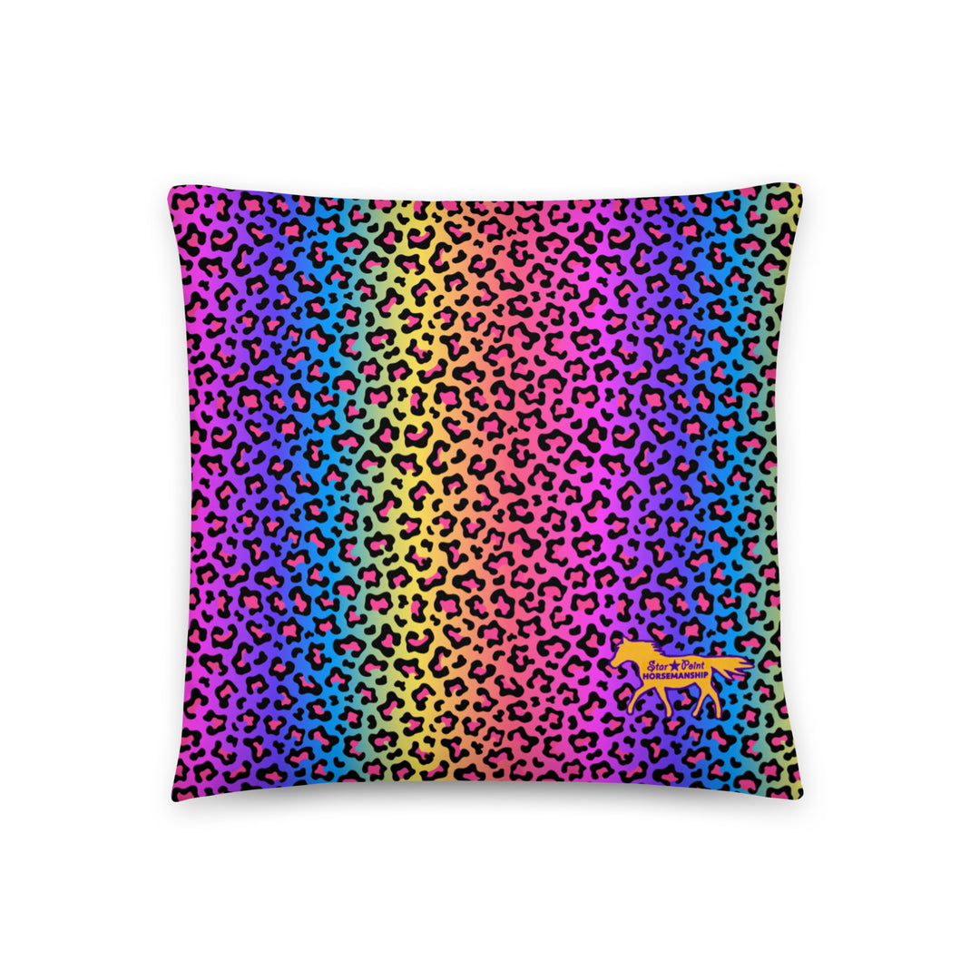 Rainbow Cheetah Pillow - Star Point Horsemanship