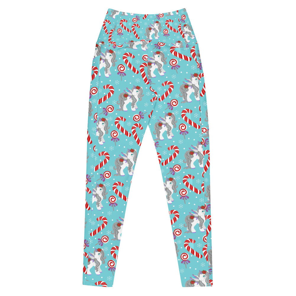 Women's Candy Cane Pony Pocket Leggings - Star Point Horsemanship