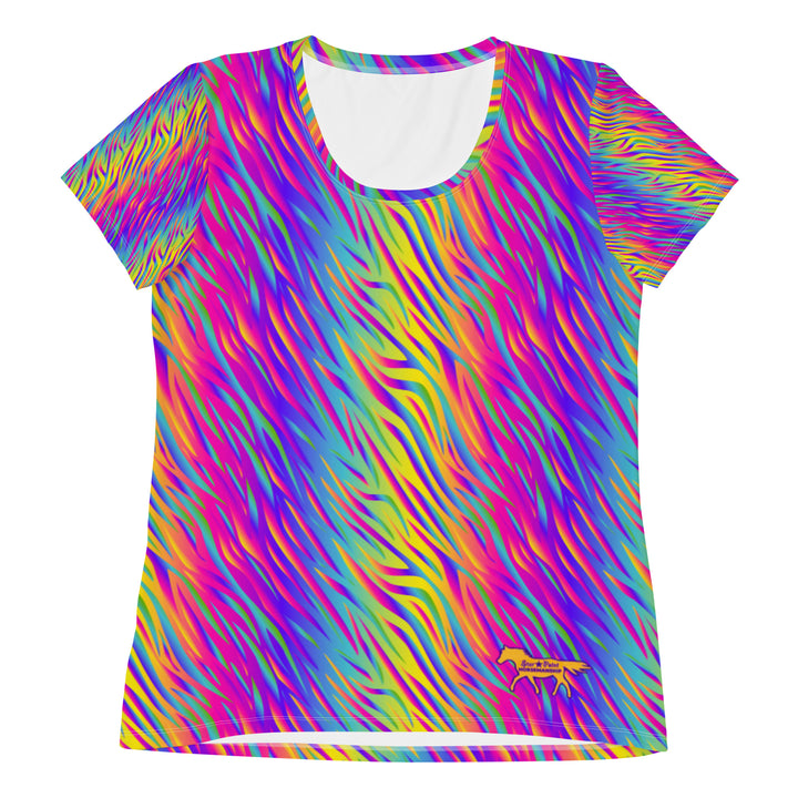 Rainbow Zebra Women's UV Sport Shirt - Star Point Horsemanship