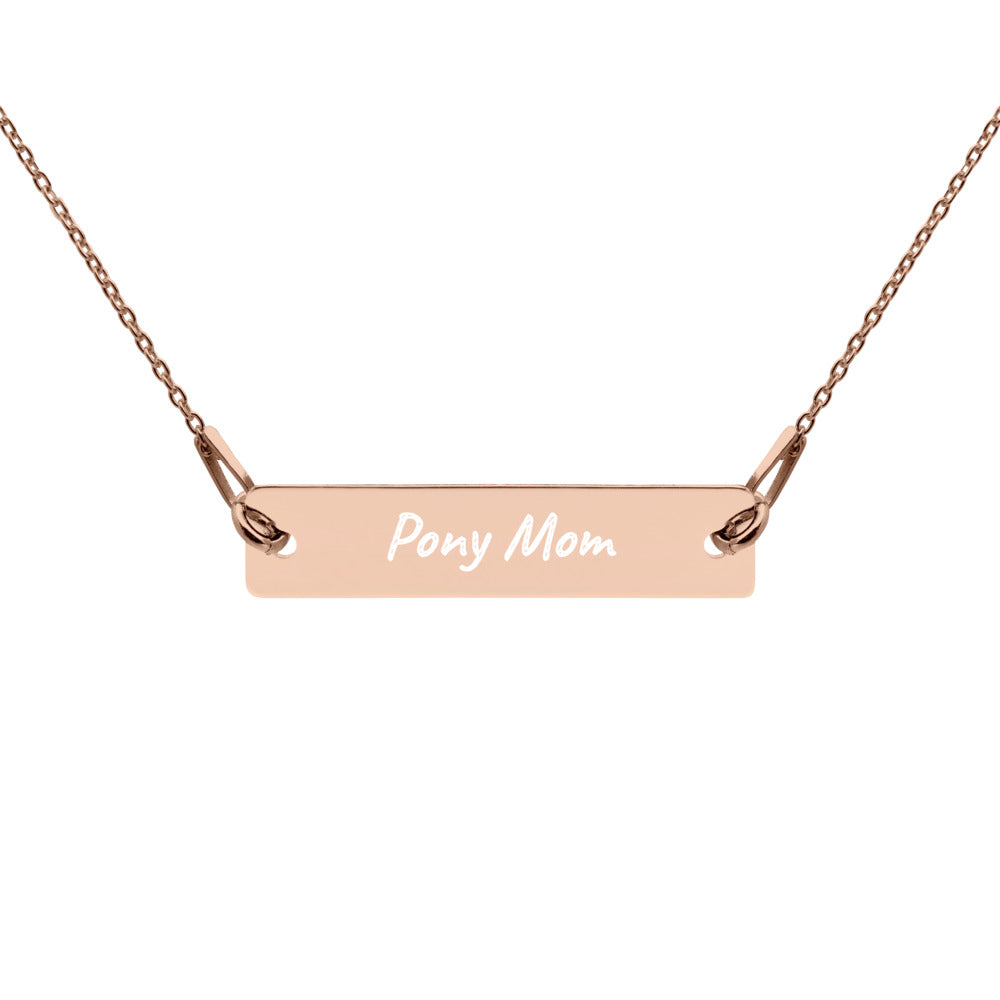 Pony Mom Engraved Necklace - Star Point Horsemanship