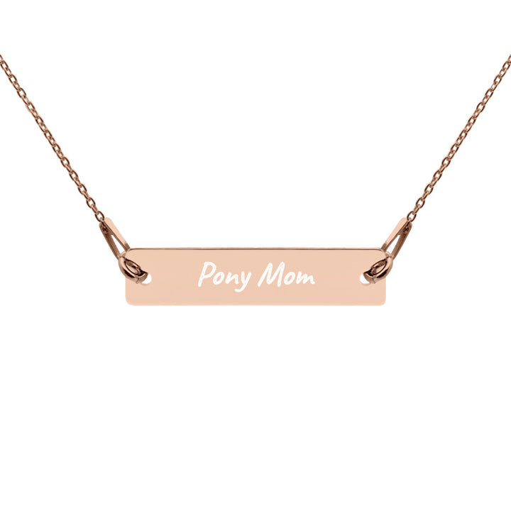 Pony Mom Engraved Necklace - Star Point Horsemanship